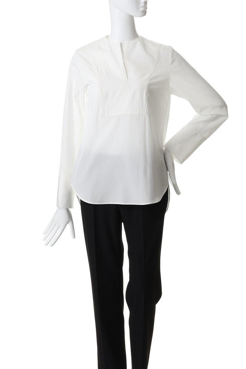 【エムフィル/M Fil】のトリアセテート コットン タイプライター ヨークシャツ 人気、トレンドファッション・服の通販 founy(ファニー) 　ファッション　Fashion　レディースファッション　Fashion for Women　トップス・カットソー　Cut & Sew Tops　シャツ・ブラウス・オフィスカジュアル　Elegant Blouses & Button-Ups　カフス　Cuff Design　ジャケット　Jacket, Outerwear　スリット　Slit, Slit Detail　スリーブ　Sleeve, Long Sleeve / Short Sleeve　タイプライター　Typewriter Fabric, Crisp Cotton　ヨーク　Yoke, Yoke Design　ロング　Long, Long-Length　other-2|ID: prp329100004906384 ipo3291000000036735974