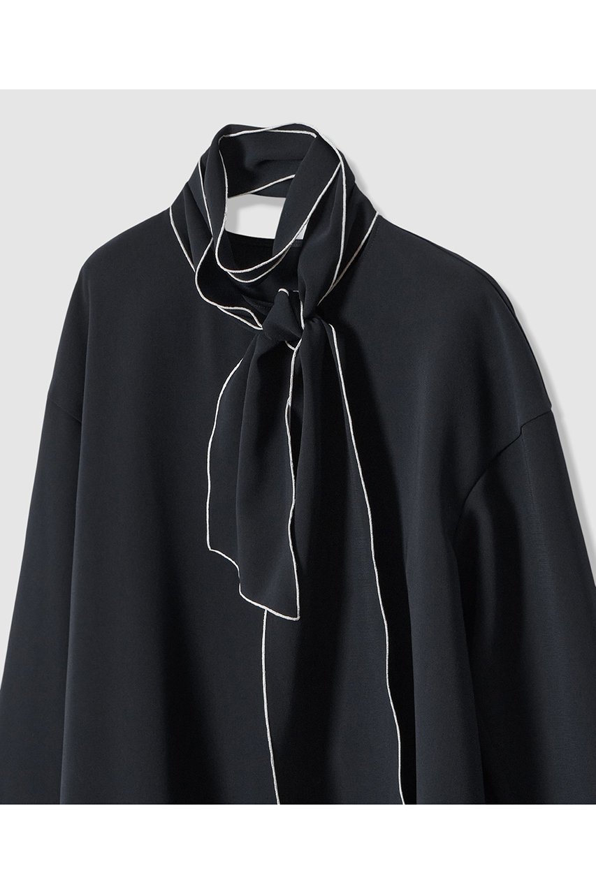 【アナイ/ANAYI】の【Eternal Line 2026】ストレッチクロス配色ボウタイ ブラウス 人気、トレンドファッション・服の通販 founy(ファニー) 　ファッション　Fashion　レディースファッション　Fashion for Women　トップス・カットソー　Cut & Sew Tops　シャツ・ブラウス・オフィスカジュアル　Elegant Blouses & Button-Ups　おすすめ　Recommended / Our Picks　ストレッチ　Stretch, Stretchy Fabric　スリーブ　Sleeve, Long Sleeve / Short Sleeve　セットアップ　Set-Up, Coordinated Outfit　ダブル　Double, Double-Breasted　バランス　Balance, Style Balance　リボン　Ribbon, Bow　ロング　Long, Long-Length　エレガント 上品　Elegant　other-4|ID: prp329100004906389 ipo3291000000036736007