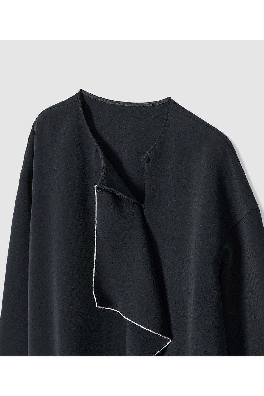 【アナイ/ANAYI】の【Eternal Line 2026】ストレッチクロス配色ボウタイ ブラウス 人気、トレンドファッション・服の通販 founy(ファニー) 　ファッション　Fashion　レディースファッション　Fashion for Women　トップス・カットソー　Cut & Sew Tops　シャツ・ブラウス・オフィスカジュアル　Elegant Blouses & Button-Ups　おすすめ　Recommended / Our Picks　ストレッチ　Stretch, Stretchy Fabric　スリーブ　Sleeve, Long Sleeve / Short Sleeve　セットアップ　Set-Up, Coordinated Outfit　ダブル　Double, Double-Breasted　バランス　Balance, Style Balance　リボン　Ribbon, Bow　ロング　Long, Long-Length　エレガント 上品　Elegant　other-6|ID: prp329100004906389 ipo3291000000036736009