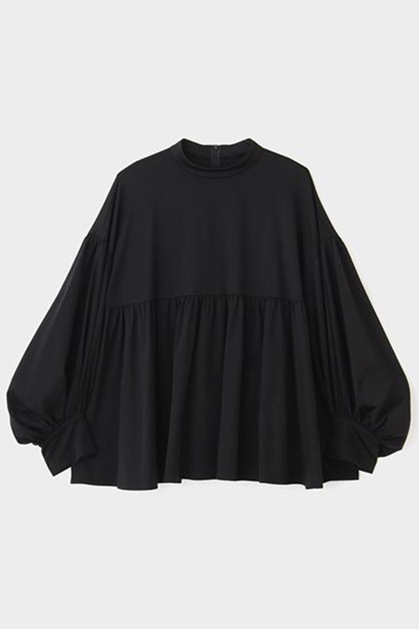 【ル フィル/LE PHIL】のシルキーモクロディブラウス インテリア・キッズ・メンズ・レディースファッション・服の通販 founy(ファニー) 　ファッション　Fashion　レディースファッション　Fashion for Women　トップス・カットソー　Cut & Sew Tops　シャツ・ブラウス・オフィスカジュアル　Elegant Blouses & Button-Ups　シンプル　Simple, Minimal　スリーブ　Sleeve, Long Sleeve / Short Sleeve　バランス　Balance, Style Balance　ロング　Long, Long-Length　ブラック|ID: prp329100004906393 ipo3291000000036736041