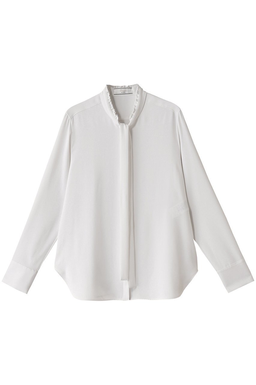 【ベイジ,/BEIGE,】のEVA(エバ)/ブラウス インテリア・キッズ・メンズ・レディースファッション・服の通販 founy(ファニー) 　ファッション　Fashion　レディースファッション　Fashion for Women　トップス・カットソー　Cut & Sew Tops　シャツ・ブラウス・オフィスカジュアル　Elegant Blouses & Button-Ups　とろみ　Fluid, Flowy Fabric　スリーブ　Sleeve, Long Sleeve / Short Sleeve　ドレープ　Drape, Draping Fabric　ファブリック　Fabric, Textile　フリル　Frill, Ruffle　フロント　Front, Front Design　ロング　Long, Long-Length　エレガント 上品　Elegant　White|ID: prp329100004906395 ipo3291000000036736054