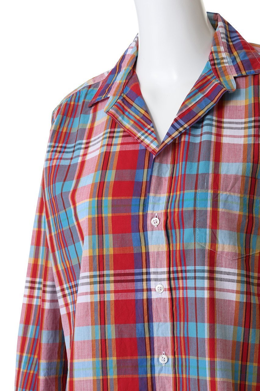 【フランク&アイリーン/Frank&Eileen】のEILEEN イタリアンクラシック レッドチェックシャツ 人気、トレンドファッション・服の通販 founy(ファニー) 　ファッション　Fashion　レディースファッション　Fashion for Women　トップス・カットソー　Cut & Sew Tops　シャツ・ブラウス・オフィスカジュアル　Elegant Blouses & Button-Ups　クラシック　Classic, Timeless Style　スリーブ　Sleeve, Long Sleeve / Short Sleeve　チェック　Check, Plaid, Tartan　デニム　Denim, Jeans Material　トレンド　Trend, Trending Now　フレア　Flare, Flared　リラックス　Relax, Relaxed Fit　ロング　Long, Long-Length　other-5|ID: prp329100004906397 ipo3291000000036736075