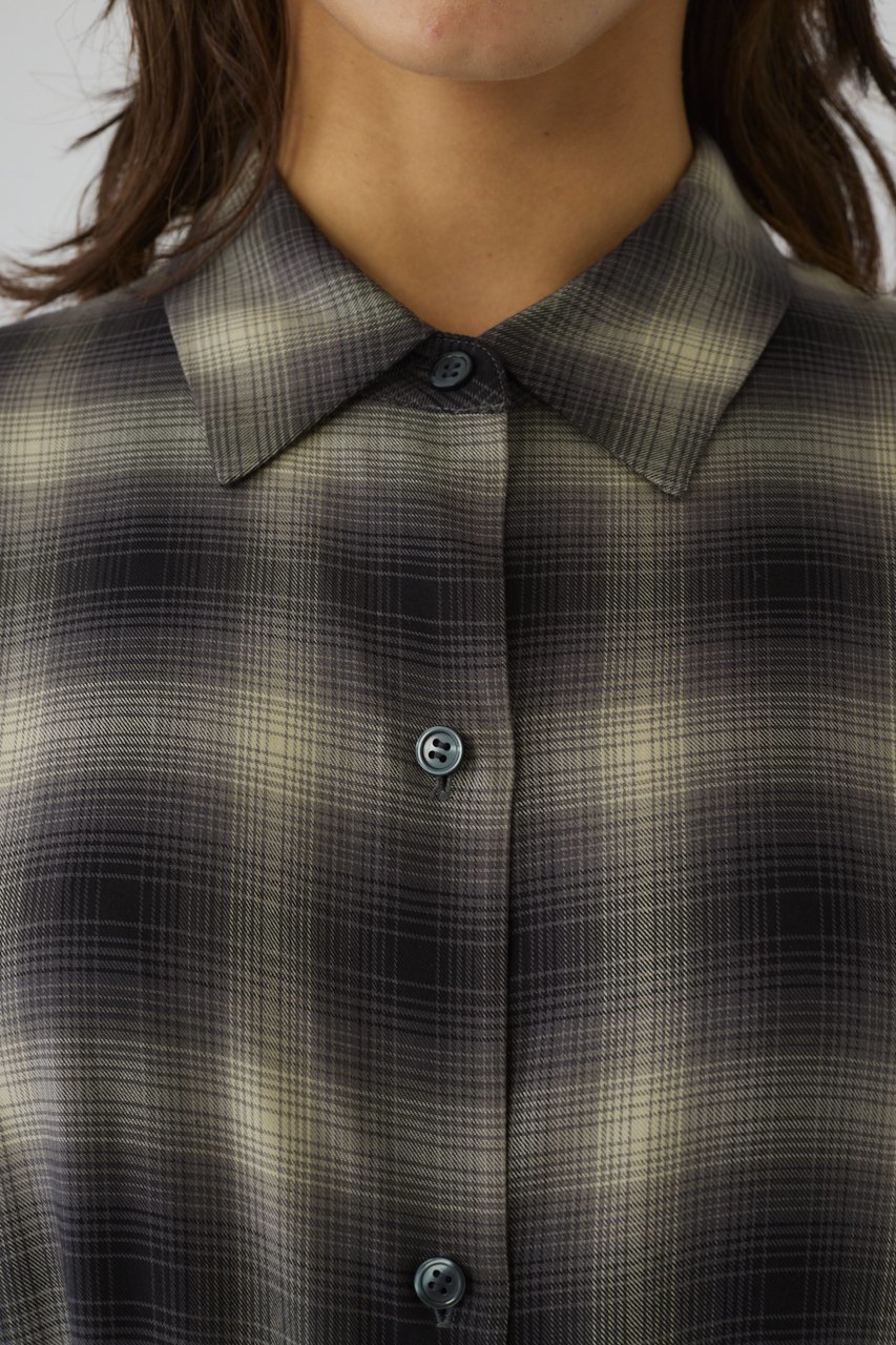 【リムアーク/RIM.ARK】のCheck pattern SH/シャツ 人気、トレンドファッション・服の通販 founy(ファニー) 　ファッション　Fashion　レディースファッション　Fashion for Women　トップス・カットソー　Cut & Sew Tops　シャツ・ブラウス・オフィスカジュアル　Elegant Blouses & Button-Ups　おすすめ　Recommended / Our Picks　スラックス　Slacks, Dress Pants　スリーブ　Sleeve, Long Sleeve / Short Sleeve　チェック　Check, Plaid, Tartan　マニッシュ　Mannish, Boyish　ラグジュアリー　Luxury, Elegant　ロング　Long, Long-Length　other-8|ID: prp329100004906403 ipo3291000000036736127