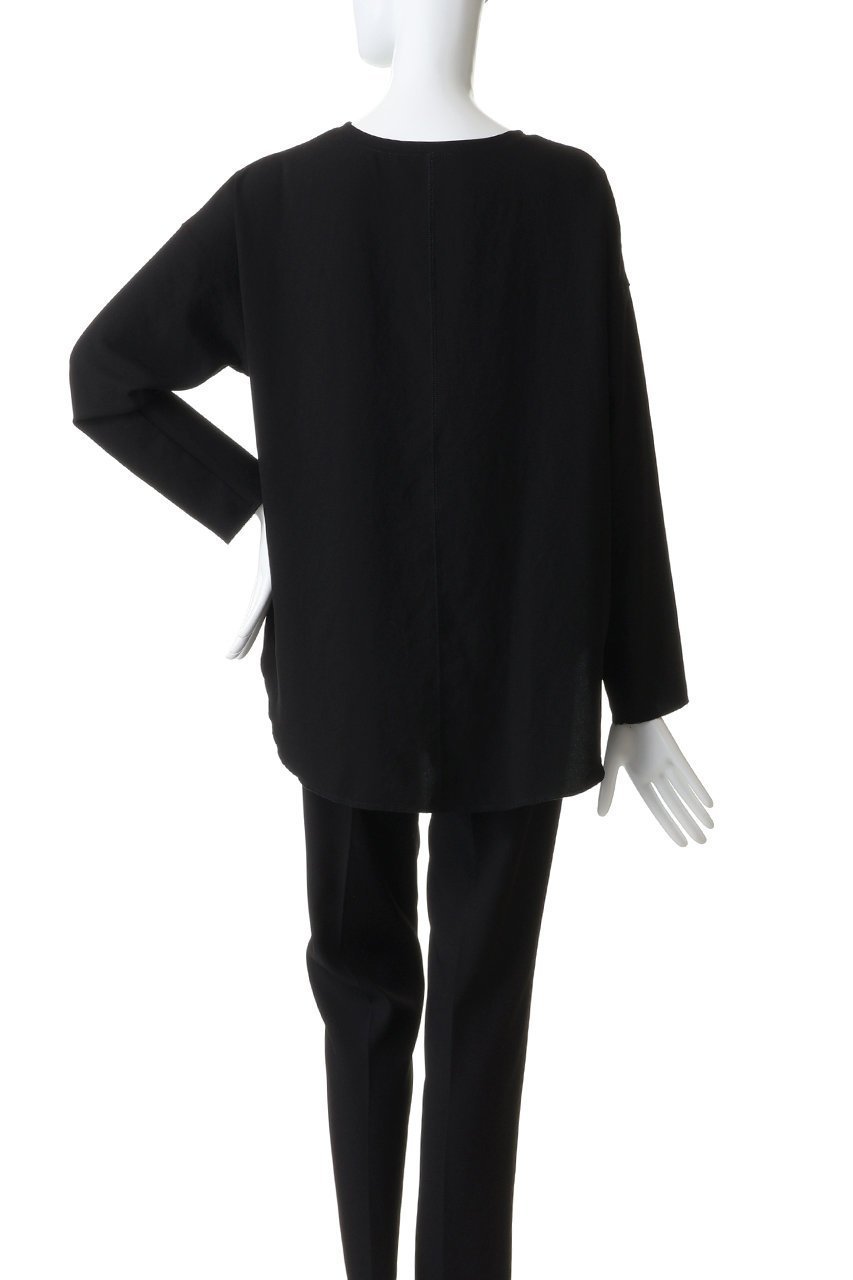 【プルミエ アロンディスモン/1er Arrondissement】のジョーゼットプルオーバー 人気、トレンドファッション・服の通販 founy(ファニー) 　ファッション　Fashion　レディースファッション　Fashion for Women　トップス・カットソー　Cut & Sew Tops　シャツ・ブラウス・オフィスカジュアル　Elegant Blouses & Button-Ups　カジュアルプルオーバー・ニットトップス　Pullovers & Knit Tops / Casual Pullovers　シンプル　Simple, Minimal　ジョーゼット　Georgette, Semi-Sheer Fabric　スリーブ　Sleeve, Long Sleeve / Short Sleeve　ドレープ　Drape, Draping Fabric　ロング　Long, Long-Length　エレガント 上品　Elegant　other-4|ID: prp329100004906409 ipo3291000000036736168