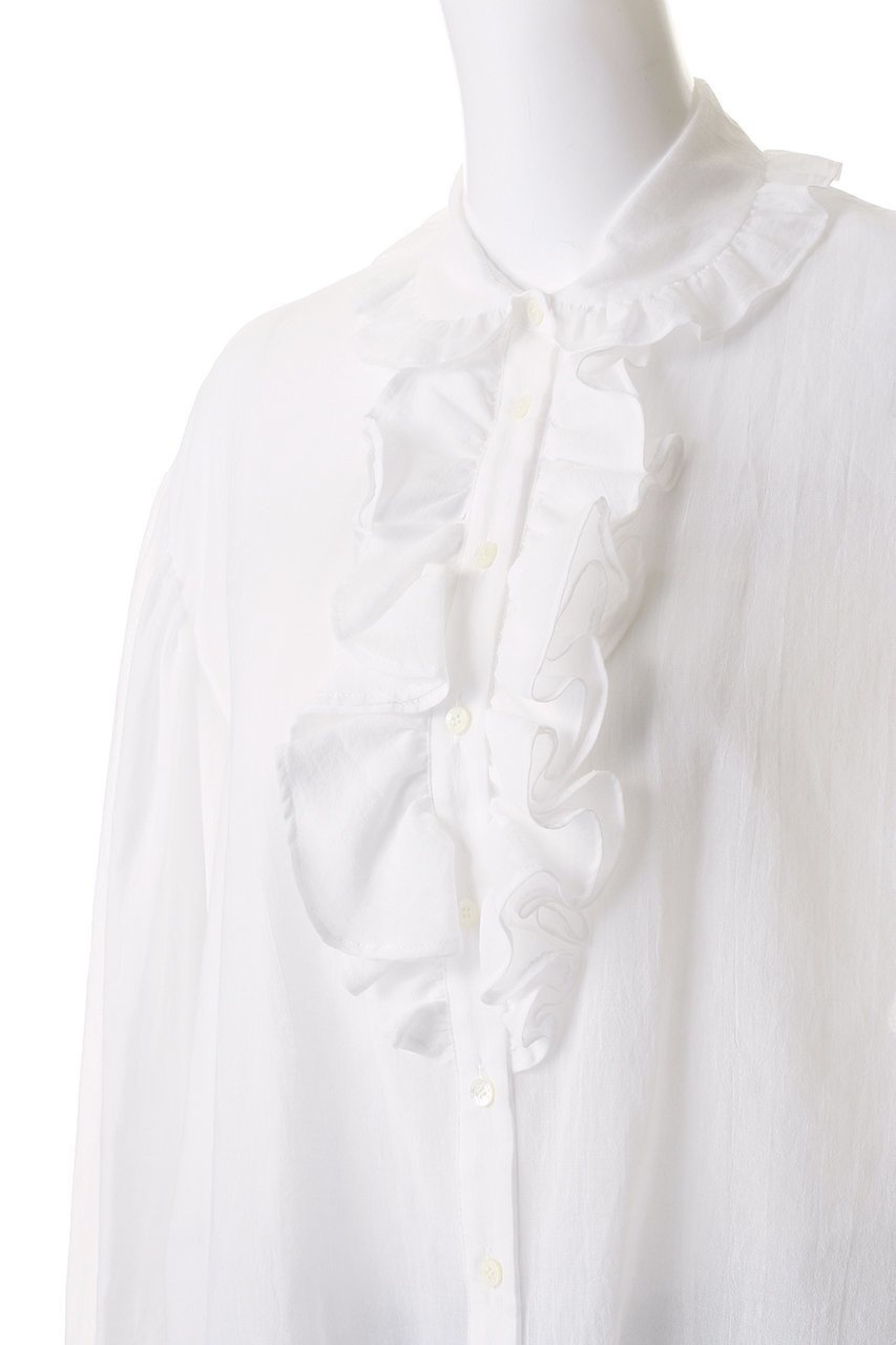 【ビリティス ディセッタン/Bilitis dix-sept ans】のラッフルフリルブラウス 人気、トレンドファッション・服の通販 founy(ファニー) 　ファッション　Fashion　レディースファッション　Fashion for Women　トップス・カットソー　Cut & Sew Tops　シャツ・ブラウス・オフィスカジュアル　Elegant Blouses & Button-Ups　オケージョン　Occasion Wear　ギャザー　Gathered, Ruffled　スリーブ　Sleeve, Long Sleeve / Short Sleeve　ロング　Long, Long-Length　エレガント 上品　Elegant　other-5|ID: prp329100004906414 ipo3291000000036736204