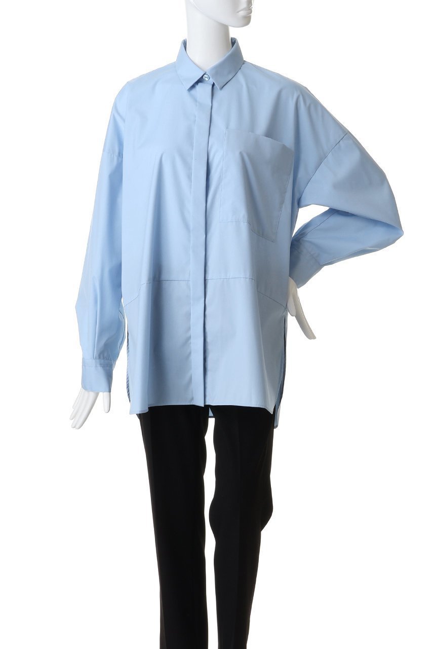 【エンフォルド/ENFOLD】のASYMMETRY BOW-TIE SHIRT/シャツ 人気、トレンドファッション・服の通販 founy(ファニー) 　ファッション　Fashion　レディースファッション　Fashion for Women　トップス・カットソー　Cut & Sew Tops　シャツ・ブラウス・オフィスカジュアル　Elegant Blouses & Button-Ups　アシンメトリー　Asymmetrical Style　スリーブ　Sleeve, Long Sleeve / Short Sleeve　ポケット　Pocket, Pocket Detail　ロング　Long, Long-Length　other-6|ID: prp329100004906423 ipo3291000000036736262