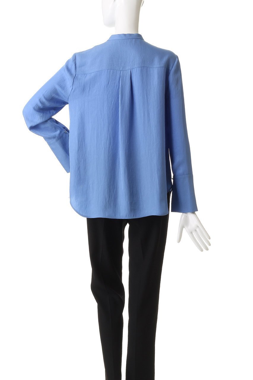 【アルアバイル/allureville】のブライトツイルアシメボウブラウス 人気、トレンドファッション・服の通販 founy(ファニー) 　ファッション　Fashion　レディースファッション　Fashion for Women　トップス・カットソー　Cut & Sew Tops　シャツ・ブラウス・オフィスカジュアル　Elegant Blouses & Button-Ups　アシンメトリー　Asymmetrical Style　エレガント 上品　Elegant　スリーブ　Sleeve, Long Sleeve / Short Sleeve　ツイル　Twist, Twisted Detail　ロング　Long, Long-Length　other-4|ID: prp329100004906424 ipo3291000000036736269