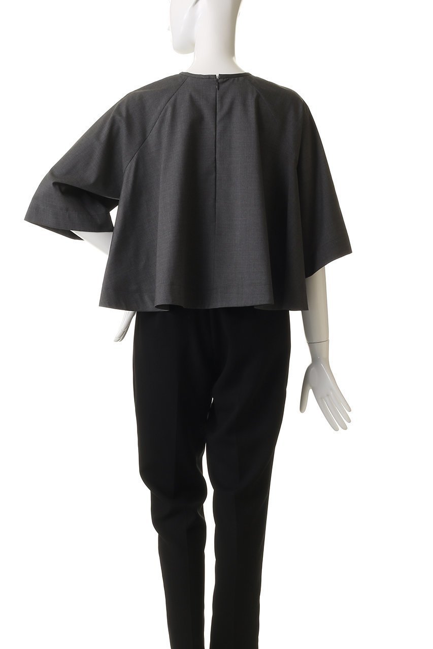 【オブリオ/AUBRIOT】のウーステッド テントトップス 人気、トレンドファッション・服の通販 founy(ファニー) 　ファッション　Fashion　レディースファッション　Fashion for Women　トップス・カットソー　Cut & Sew Tops　シャツ・ブラウス・オフィスカジュアル　Elegant Blouses & Button-Ups　イタリア　Italy　コンパクト　Compact, Small Size　ショート　Short, Short Length　スリーブ　Sleeve, Long Sleeve / Short Sleeve　スーツ　Suit, Formalwear　セットアップ　Set-Up, Coordinated Outfit　バランス　Balance, Style Balance　フレア　Flare, Flared　ペンシル　Pencil, Pencil Skirt　マニッシュ　Mannish, Boyish　メンズ　Men's, Menswear　other-4|ID: prp329100004906435 ipo3291000000036736356