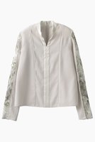 【ミューラル/MURRAL】のTears フラワー レース トップス 人気、トレンドファッション・服の通販 founy(ファニー) ファッション Fashion レディースファッション Fashion for Women トップス・カットソー Cut & Sew Tops シャツ・ブラウス・オフィスカジュアル Elegant Blouses & Button-Ups レーストップス・繊細レースブラウス Lace Tops / Delicate Lace Blouses 2025年 2025 2025-2026秋冬・A/W Autumn/Winter 2025–26 AW25–26 エレガント 上品 Elegant ケミカル Chemical, Chemical Wash コレクション Collection, Seasonal Line サテン Satin, Glossy Fabric スタンド Stand Collar, Upright Stand スリーブ Sleeve, Long Sleeve / Short Sleeve ダブル Double, Double-Breasted ハンド Hand, Handmade フェイス Face, Facial Design フラワー Flower, Floral ミックス Mix, Mixed Style モチーフ Motif, Design Theme レース Lace, Lace Fabric ロング Long, Long-Length A/W・秋冬 Autumn/Winter |ID:prp329100004906439