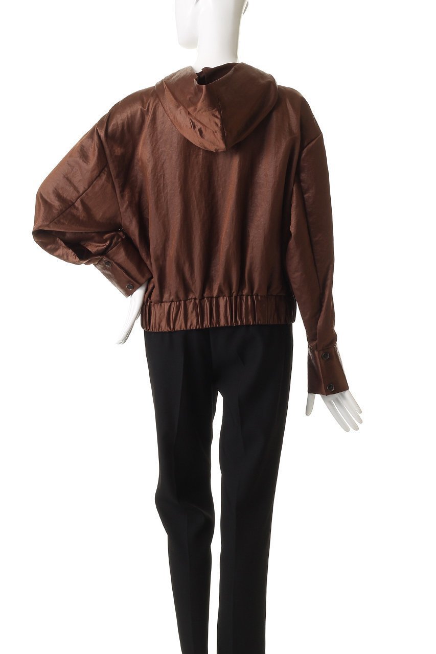 【スタニングルアー/STUNNING LURE】の【Waltz】サテンクロップドフーディ 人気、トレンドファッション・服の通販 founy(ファニー) 　ファッション　Fashion　レディースファッション　Fashion for Women　トップス・カットソー　Cut & Sew Tops　シャツ・ブラウス・オフィスカジュアル　Elegant Blouses & Button-Ups　エレガント 上品　Elegant　サテン　Satin, Glossy Fabric　スポーティ　Sporty, Casual Athletic　スリーブ　Sleeve, Long Sleeve / Short Sleeve　バランス　Balance, Style Balance　フロント　Front, Front Design　ポケット　Pocket, Pocket Detail　リラックス　Relax, Relaxed Fit　ロング　Long, Long-Length　other-4|ID: prp329100004906441 ipo3291000000036736404