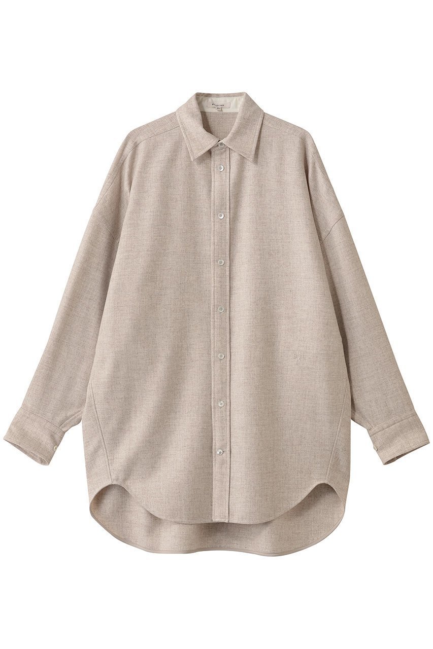 【ブラミンク/BLAMINK】の【BLMK】ウールカシミヤレギュラーカラーシャツ 人気、トレンドファッション・服の通販 founy(ファニー) 　ファッション　Fashion　レディースファッション　Fashion for Women　トップス・カットソー　Cut & Sew Tops　シャツ・ブラウス・オフィスカジュアル　Elegant Blouses & Button-Ups　スリーブ　Sleeve, Long Sleeve / Short Sleeve　ベーシック　Basic, Essential　ロング　Long, Long-Length　 other-1|ID: prp329100004906446 ipo3291000000036736432