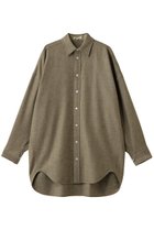 【ブラミンク/BLAMINK】の【BLMK】ウールカシミヤレギュラーカラーシャツ 人気、トレンドファッション・服の通販 founy(ファニー) ファッション Fashion レディースファッション Fashion for Women トップス・カットソー Cut & Sew Tops シャツ・ブラウス・オフィスカジュアル Elegant Blouses & Button-Ups スリーブ Sleeve, Long Sleeve / Short Sleeve ベーシック Basic, Essential ロング Long, Long-Length thumbnail オリーブ|ID: prp329100004906446 ipo3291000000036736434