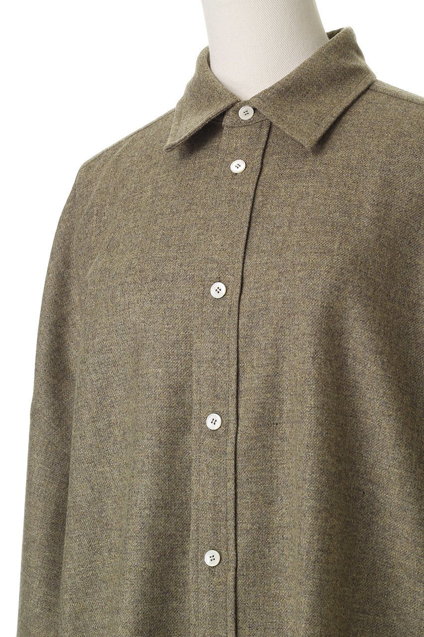 【ブラミンク/BLAMINK】の【BLMK】ウールカシミヤレギュラーカラーシャツ 人気、トレンドファッション・服の通販 founy(ファニー) 　ファッション　Fashion　レディースファッション　Fashion for Women　トップス・カットソー　Cut & Sew Tops　シャツ・ブラウス・オフィスカジュアル　Elegant Blouses & Button-Ups　スリーブ　Sleeve, Long Sleeve / Short Sleeve　ベーシック　Basic, Essential　ロング　Long, Long-Length　other-5|ID: prp329100004906446 ipo3291000000036736438