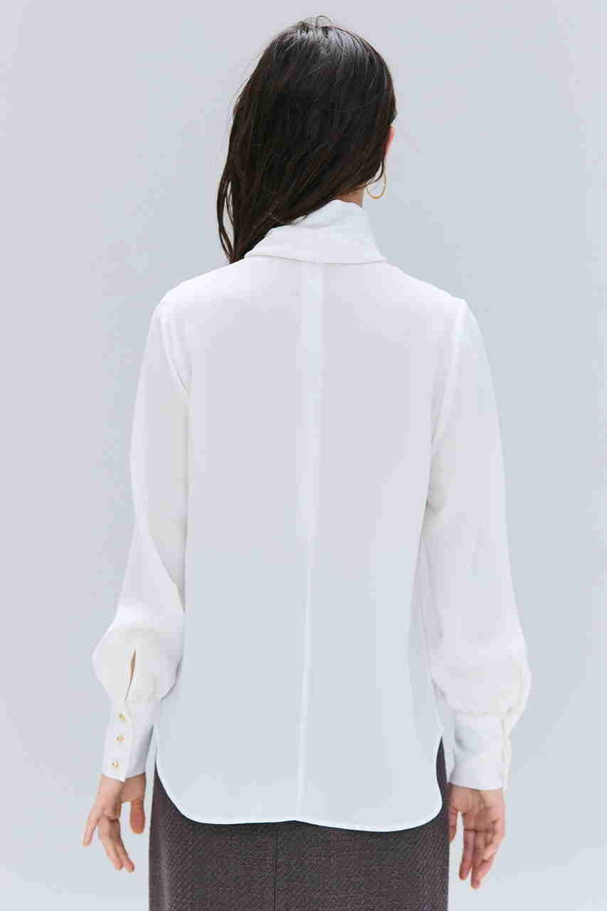 【ベイジ,/BEIGE,】のSTOW / パフスリーブボウタイブラウス 人気、トレンドファッション・服の通販 founy(ファニー) 　ファッション　Fashion　レディースファッション　Fashion for Women　トップス・カットソー　Cut & Sew Tops　シャツ・ブラウス・オフィスカジュアル　Elegant Blouses & Button-Ups　インナー　Innerwear　エレガント 上品　Elegant　ジャケット　Jacket, Outerwear　スリーブ　Sleeve, Long Sleeve / Short Sleeve　ロング　Long, Long-Length　人気　Popular, Best Seller　ビジネス 仕事 通勤　Business / Work / Commuting　other-6|ID: prp329100004906451 ipo3291000000036736481