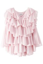 【アユーシ/AAYUSHI】のレイヤードラッフルブラウス 人気、トレンドファッション・服の通販 founy(ファニー) ファッション Fashion レディースファッション Fashion for Women トップス・カットソー Cut & Sew Tops キャミソール&ノースリーブ Camisoles & Sleeveless Tops シャツ・ブラウス・オフィスカジュアル Elegant Blouses & Button-Ups インド Indian Textile コンパクト Compact, Small Size デニム Denim, Jeans Material ドレス Dress, One-Piece ノースリーブ Sleeveless, No-Sleeve バランス Balance, Style Balance フロント Front, Front Design ラッフル Ruffle, Frill 再入荷 Restock / Back in Stock thumbnail ピンク|ID: prp329100004906456 ipo3291000000036736508