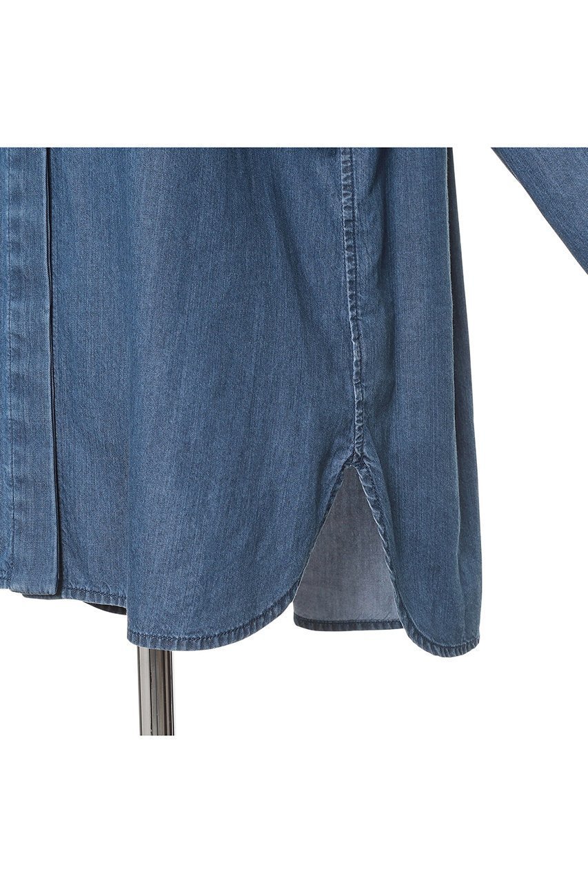 【オブリオ/AUBRIOT】のウォッシュドライトデニムシャツ 人気、トレンドファッション・服の通販 founy(ファニー) 　ファッション　Fashion　レディースファッション　Fashion for Women　トップス・カットソー　Cut & Sew Tops　シャツ・ブラウス・オフィスカジュアル　Elegant Blouses & Button-Ups　ストレート　Straight, Straight Cut　スリーブ　Sleeve, Long Sleeve / Short Sleeve　デニム　Denim, Jeans Material　ブリーチ　Bleach, Washed Finish　ロング　Long, Long-Length　ワーク　Workwear, Utility Style　新作・新入荷　New Arrivals / New In　other-7|ID: prp329100004906458 ipo3291000000036736526