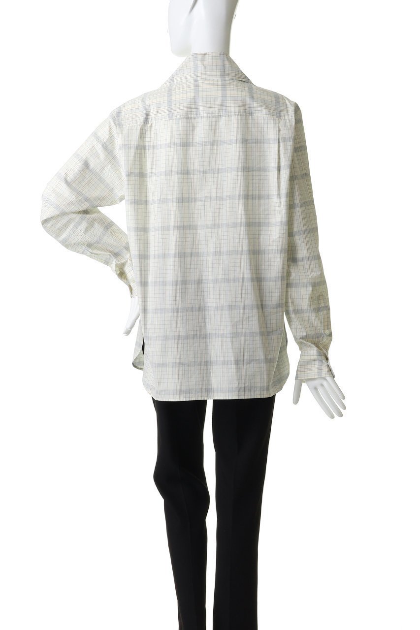 【バウト/BOWTE】のFINX COTTON GRID GRAPH CHECK BOW BLOUSE 人気、トレンドファッション・服の通販 founy(ファニー) 　ファッション　Fashion　レディースファッション　Fashion for Women　トップス・カットソー　Cut & Sew Tops　シャツ・ブラウス・オフィスカジュアル　Elegant Blouses & Button-Ups　なめらか　Smooth, Silky Texture　スリーブ　Sleeve, Long Sleeve / Short Sleeve　チェック　Check, Plaid, Tartan　ロング　Long, Long-Length　エレガント 上品　Elegant　other-4|ID: prp329100004906459 ipo3291000000036736532