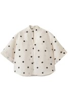 【エムフィル/M Fil】のドットオーガンジー クロップドブラウス 人気、トレンドファッション・服の通販 founy(ファニー) ファッション Fashion レディースファッション Fashion for Women トップス・カットソー Cut & Sew Tops シャツ・ブラウス・オフィスカジュアル Elegant Blouses & Button-Ups オーガンジー Organza Fabric カフス Cuff Design ショート Short, Short Length シンプル Simple, Minimal スキッパー Skipper, Open Collar スリーブ Sleeve, Long Sleeve / Short Sleeve ドット Polka Dot, Dot Pattern |ID:prp329100004906475
