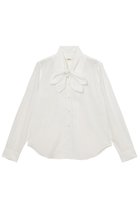 【ミラ ショーン バイ チカ キサダ/mila schon by chika kisada】のダブルリボンブラウス 人気、トレンドファッション・服の通販 founy(ファニー) ファッション Fashion レディースファッション Fashion for Women トップス・カットソー Cut & Sew Tops シャツ・ブラウス・オフィスカジュアル Elegant Blouses & Button-Ups スカーフ Scarf, Neckwear スリーブ Sleeve, Long Sleeve / Short Sleeve ダブル Double, Double-Breasted フェミニン Feminine, Girly リボン Ribbon, Bow ロング Long, Long-Length thumbnail ホワイト|ID: prp329100004906477 ipo3291000000036736680