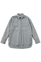 【ザ ストア バイ シー/THE STORE by C】の【COCUCA】比翼ベーシックシャツ 人気、トレンドファッション・服の通販 founy(ファニー) ファッション Fashion レディースファッション Fashion for Women トップス・カットソー Cut & Sew Tops シャツ・ブラウス・オフィスカジュアル Elegant Blouses & Button-Ups カフス Cuff Design スリーブ Sleeve, Long Sleeve / Short Sleeve スーツ Suit, Formalwear デニム Denim, Jeans Material フロント Front, Front Design ベーシック Basic, Essential ポケット Pocket, Pocket Detail ロング Long, Long-Length 別注 Limited Edition, Custom Order thumbnail グレー|ID: prp329100004906479 ipo3291000000036736689