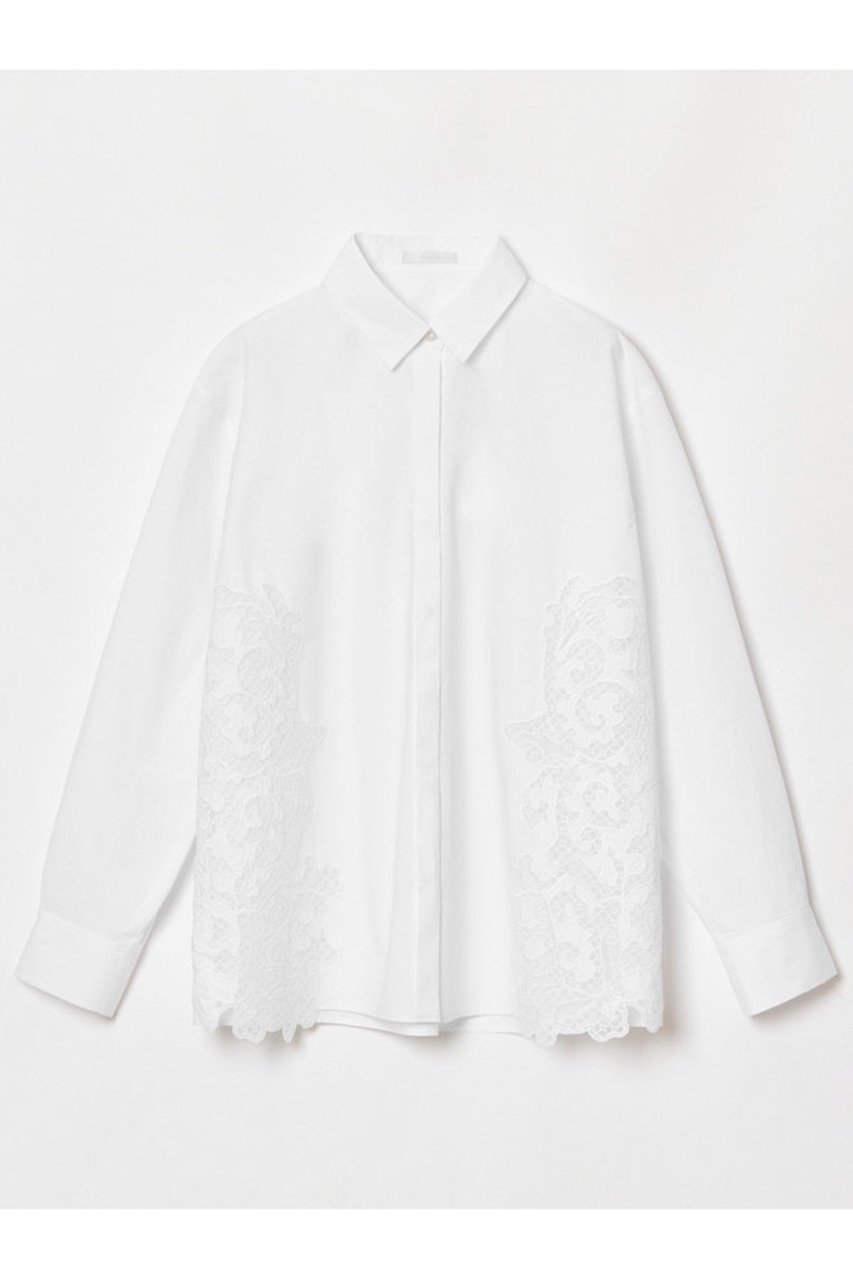 【アルアバイル/allureville】のサイドエンブロイダリーシャツブラウス 人気、トレンドファッション・服の通販 founy(ファニー) 　ファッション　Fashion　レディースファッション　Fashion for Women　トップス・カットソー　Cut & Sew Tops　シャツ・ブラウス・オフィスカジュアル　Elegant Blouses & Button-Ups　おすすめ　Recommended / Our Picks　スカラップ　Scallop, Scalloped Edge　ストレート　Straight, Straight Cut　スリーブ　Sleeve, Long Sleeve / Short Sleeve　トレンド　Trend, Trending Now　ハーフ　Half, Half-Length　ボトム　Bottoms, Lower Wear　マニッシュ　Mannish, Boyish　メッシュ　Mesh, Net Fabric　モダン　Modern, Contemporary　レース　Lace, Lace Fabric　ロング　Long, Long-Length　 other-1|ID: prp329100004906480 ipo3291000000036736702