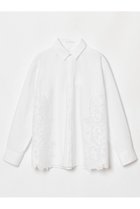 【アルアバイル/allureville】のサイドエンブロイダリーシャツブラウス 人気、トレンドファッション・服の通販 founy(ファニー) ファッション Fashion レディースファッション Fashion for Women トップス・カットソー Cut & Sew Tops シャツ・ブラウス・オフィスカジュアル Elegant Blouses & Button-Ups おすすめ Recommended / Our Picks スカラップ Scallop, Scalloped Edge ストレート Straight, Straight Cut スリーブ Sleeve, Long Sleeve / Short Sleeve トレンド Trend, Trending Now ハーフ Half, Half-Length ボトム Bottoms, Lower Wear マニッシュ Mannish, Boyish メッシュ Mesh, Net Fabric モダン Modern, Contemporary レース Lace, Lace Fabric ロング Long, Long-Length thumbnail ホワイト|ID: prp329100004906480 ipo3291000000036736703