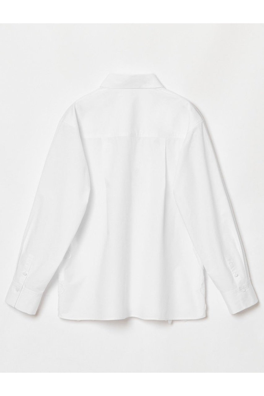 【アルアバイル/allureville】のサイドエンブロイダリーシャツブラウス 人気、トレンドファッション・服の通販 founy(ファニー) 　ファッション　Fashion　レディースファッション　Fashion for Women　トップス・カットソー　Cut & Sew Tops　シャツ・ブラウス・オフィスカジュアル　Elegant Blouses & Button-Ups　おすすめ　Recommended / Our Picks　スカラップ　Scallop, Scalloped Edge　ストレート　Straight, Straight Cut　スリーブ　Sleeve, Long Sleeve / Short Sleeve　トレンド　Trend, Trending Now　ハーフ　Half, Half-Length　ボトム　Bottoms, Lower Wear　マニッシュ　Mannish, Boyish　メッシュ　Mesh, Net Fabric　モダン　Modern, Contemporary　レース　Lace, Lace Fabric　ロング　Long, Long-Length　other-2|ID: prp329100004906480 ipo3291000000036736704