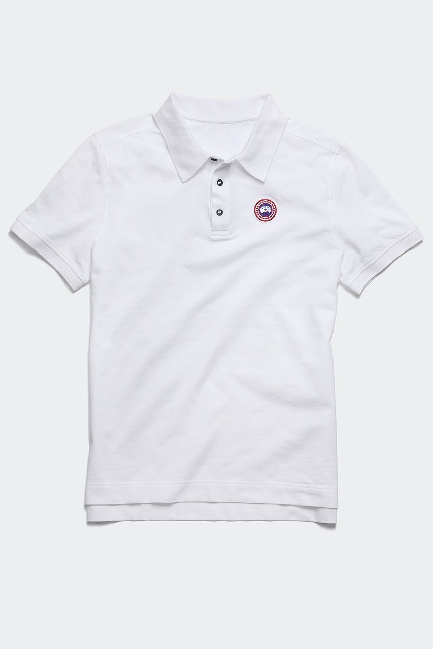 【カナダグース/CANADA GOOSE / MEN】の【MEN】1600M Beckley Polo ベックリー ポロ インテリア・キッズ・メンズ・レディースファッション・服の通販 founy(ファニー) 　ファッション　Fashion　メンズファッション　Fashion for Men　クラシック　Classic, Timeless Style　フォーマル　Formal, Dressy　フロント　Front, Front Design　ポロシャツ　Polo Shirt, Collared Tee　リブニット　Rib Knit, Ribbed Knit　エレガント 上品　Elegant　ホワイト|ID: prp329100004906493 ipo3291000000036736791