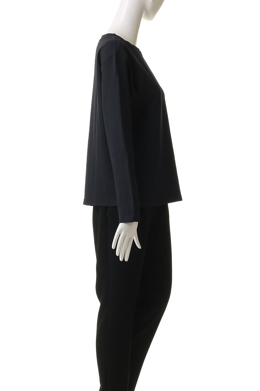 【ミズイロ インド/mizuiro ind】のジャカードクルーネックプルオーバー 人気、トレンドファッション・服の通販 founy(ファニー) ファッション Fashion レディースファッション Fashion for Women トップス・カットソー Cut & Sew Tops シャツ・ブラウス・オフィスカジュアル Elegant Blouses & Button-Ups カジュアルプルオーバー・ニットトップス Pullovers & Knit Tops / Casual Pullovers おすすめ Recommended / Our Picks カットソー Cut and Sewn Top シンプル Simple, Minimal ジャカード/ジャガード Jacquard, Woven Pattern ストレッチ Stretch, Stretchy Fabric スリーブ Sleeve, Long Sleeve / Short Sleeve セットアップ Set-Up, Coordinated Outfit ロング Long, Long-Length other-3|ID: prp329100004906496 ipo3291000000036736811