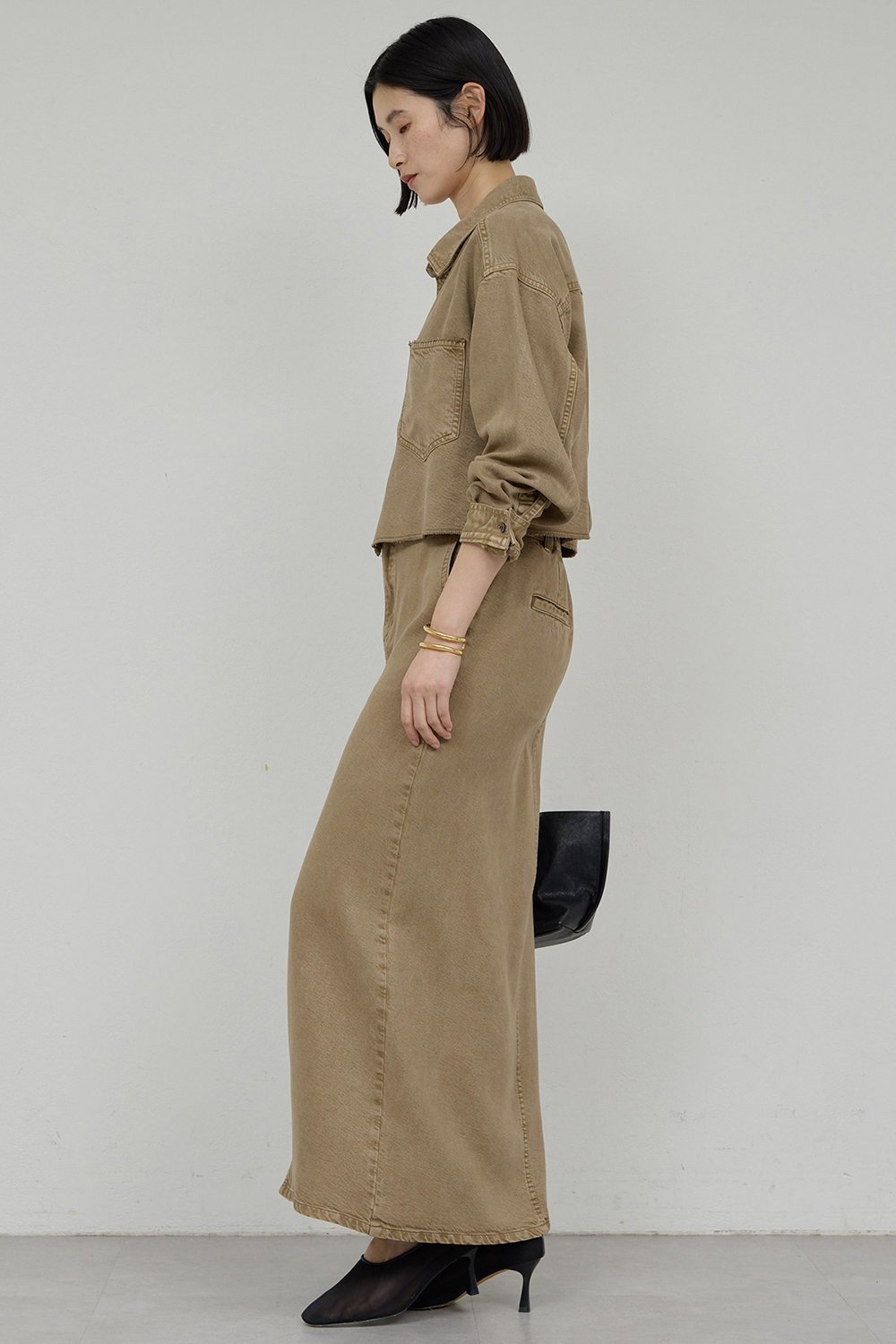 【ガリャルダガランテ/GALLARDAGALANTE】の【セットアップ対応】リヨセルショートシャツ 人気、トレンドファッション・服の通販 founy(ファニー) 　ファッション　Fashion　レディースファッション　Fashion for Women　トップス・カットソー　Cut & Sew Tops　シャツ・ブラウス・オフィスカジュアル　Elegant Blouses & Button-Ups　おすすめ　Recommended / Our Picks　ショート　Short, Short Length　スリーブ　Sleeve, Long Sleeve / Short Sleeve　セットアップ　Set-Up, Coordinated Outfit　ポケット　Pocket, Pocket Detail　ロング　Long, Long-Length　今季　This Season, Current Season　other-4|ID: prp329100004906499 ipo3291000000036736833