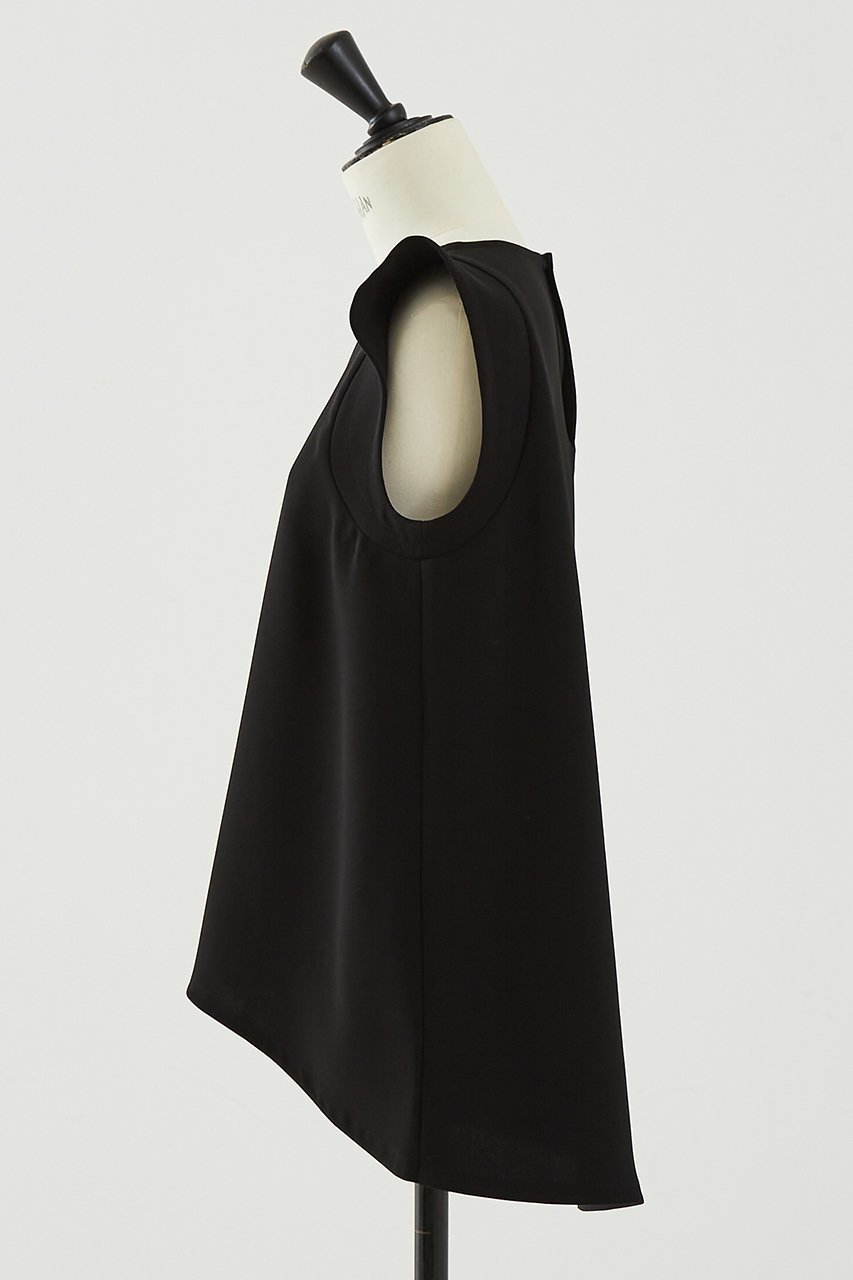 【デザイン ワークス/DESIGN WORKS】のトリアセジョーゼットノースリブラウス 人気、トレンドファッション・服の通販 founy(ファニー) 　ファッション　Fashion　レディースファッション　Fashion for Women　トップス・カットソー　Cut & Sew Tops　キャミソール&ノースリーブ　Camisoles & Sleeveless Tops　シャツ・ブラウス・オフィスカジュアル　Elegant Blouses & Button-Ups　ジョーゼット　Georgette, Semi-Sheer Fabric　スリーブ　Sleeve, Long Sleeve / Short Sleeve　ノースリーブ　Sleeveless, No-Sleeve　バランス　Balance, Style Balance　フレア　Flare, Flared　ヘムライン　Hemline, Bottom Cut　エレガント 上品　Elegant　other-2|ID: prp329100004906504 ipo3291000000036736875