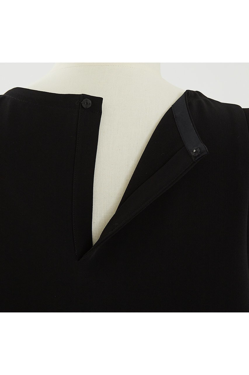 【デザイン ワークス/DESIGN WORKS】のトリアセジョーゼットノースリブラウス 人気、トレンドファッション・服の通販 founy(ファニー) 　ファッション　Fashion　レディースファッション　Fashion for Women　トップス・カットソー　Cut & Sew Tops　キャミソール&ノースリーブ　Camisoles & Sleeveless Tops　シャツ・ブラウス・オフィスカジュアル　Elegant Blouses & Button-Ups　ジョーゼット　Georgette, Semi-Sheer Fabric　スリーブ　Sleeve, Long Sleeve / Short Sleeve　ノースリーブ　Sleeveless, No-Sleeve　バランス　Balance, Style Balance　フレア　Flare, Flared　ヘムライン　Hemline, Bottom Cut　エレガント 上品　Elegant　other-4|ID: prp329100004906504 ipo3291000000036736877