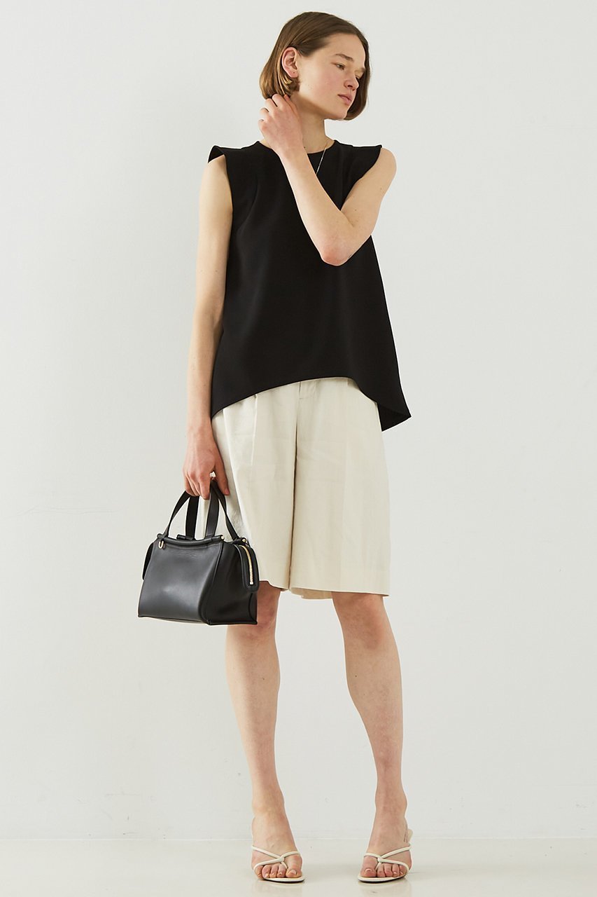 【デザイン ワークス/DESIGN WORKS】のトリアセジョーゼットノースリブラウス 人気、トレンドファッション・服の通販 founy(ファニー) 　ファッション　Fashion　レディースファッション　Fashion for Women　トップス・カットソー　Cut & Sew Tops　キャミソール&ノースリーブ　Camisoles & Sleeveless Tops　シャツ・ブラウス・オフィスカジュアル　Elegant Blouses & Button-Ups　ジョーゼット　Georgette, Semi-Sheer Fabric　スリーブ　Sleeve, Long Sleeve / Short Sleeve　ノースリーブ　Sleeveless, No-Sleeve　バランス　Balance, Style Balance　フレア　Flare, Flared　ヘムライン　Hemline, Bottom Cut　エレガント 上品　Elegant　other-5|ID: prp329100004906504 ipo3291000000036736878