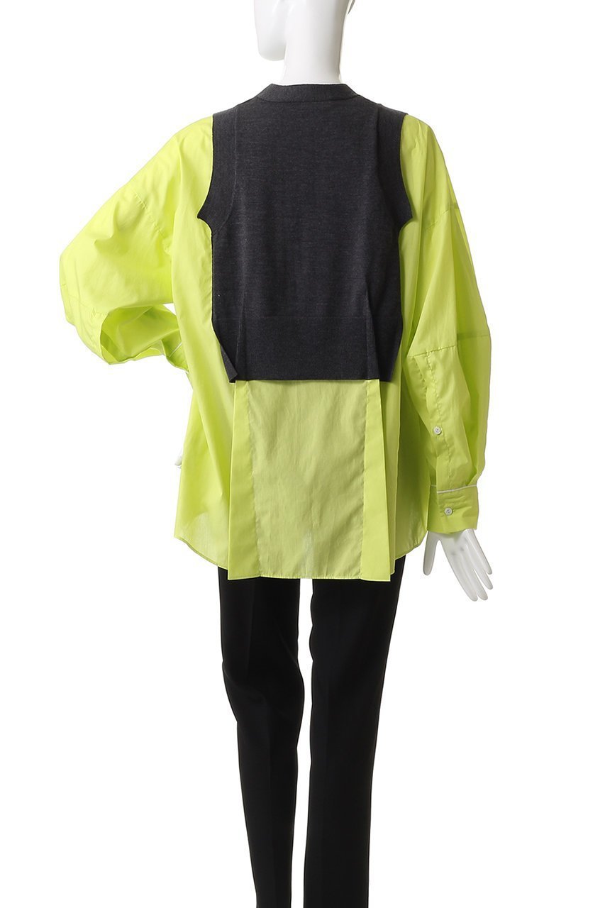 【エンフォルド/ENFOLD】のFAKE-LAYERED PULLOVER/プルオーバー 人気、トレンドファッション・服の通販 founy(ファニー) 　ファッション　Fashion　レディースファッション　Fashion for Women　トップス・カットソー　Cut & Sew Tops　シャツ・ブラウス・オフィスカジュアル　Elegant Blouses & Button-Ups　カジュアルプルオーバー・ニットトップス　Pullovers & Knit Tops / Casual Pullovers　カフス　Cuff Design　スリーブ　Sleeve, Long Sleeve / Short Sleeve　ドッキング　Docking, Mixed Material　ベスト　Vest, Waistcoat　ロング　Long, Long-Length　other-4|ID: prp329100004906513 ipo3291000000036736934