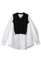 【エンフォルド/ENFOLD】のFAKE-LAYERED PULLOVER/プルオーバー 人気、トレンドファッション・服の通販 founy(ファニー) ファッション Fashion レディースファッション Fashion for Women トップス・カットソー Cut & Sew Tops シャツ・ブラウス・オフィスカジュアル Elegant Blouses & Button-Ups カジュアルプルオーバー・ニットトップス Pullovers & Knit Tops / Casual Pullovers カフス Cuff Design スリーブ Sleeve, Long Sleeve / Short Sleeve ドッキング Docking, Mixed Material ベスト Vest, Waistcoat ロング Long, Long-Length thumbnail ホワイト|ID: prp329100004906516 ipo3291000000036736949