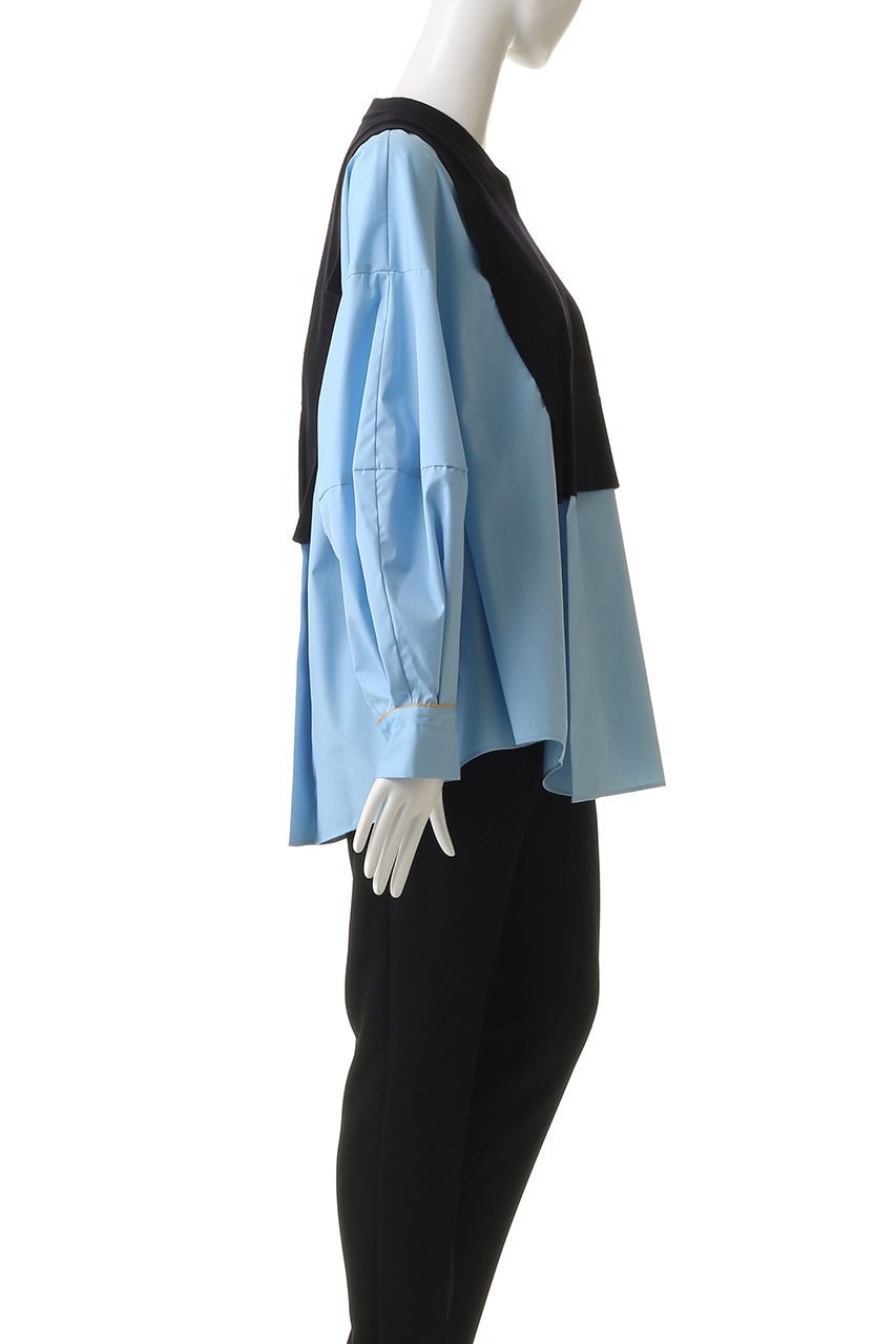 【エンフォルド/ENFOLD】のFAKE-LAYERED PULLOVER/プルオーバー 人気、トレンドファッション・服の通販 founy(ファニー) 　ファッション　Fashion　レディースファッション　Fashion for Women　トップス・カットソー　Cut & Sew Tops　シャツ・ブラウス・オフィスカジュアル　Elegant Blouses & Button-Ups　カジュアルプルオーバー・ニットトップス　Pullovers & Knit Tops / Casual Pullovers　カフス　Cuff Design　スリーブ　Sleeve, Long Sleeve / Short Sleeve　ドッキング　Docking, Mixed Material　ベスト　Vest, Waistcoat　ロング　Long, Long-Length　other-3|ID: prp329100004906516 ipo3291000000036736952