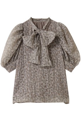 【コルコバード/CORCOVADO】 オパールトリュフブラウス人気、トレンドファッション・服の通販 founy(ファニー) ファッション Fashion レディースファッション Fashion for Women トップス・カットソー Cut & Sew Tops シャツ・ブラウス・オフィスカジュアル Elegant Blouses & Button-Ups オケージョン Occasion Wear ギャザー Gathered, Ruffled ショート Short, Short Length スリーブ Sleeve, Long Sleeve / Short Sleeve フラワー Flower, Floral プリント Print, Printed Pattern リボン Ribbon, Bow リュクス Luxury, Elegant, High-End, Chic |ID:prp329100004906520