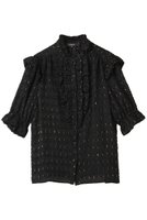 【コルコバード/CORCOVADO】のラメカットジャカードブラウス 人気、トレンドファッション・服の通販 founy(ファニー) ファッション Fashion レディースファッション Fashion for Women トップス・カットソー Cut & Sew Tops シャツ・ブラウス・オフィスカジュアル Elegant Blouses & Button-Ups エレガント 上品 Elegant ショルダー Shoulder, Shoulder Strap ショート Short, Short Length スリーブ Sleeve, Long Sleeve / Short Sleeve センター Center, Center Line ダウン Down, Puffer デニム Denim, Jeans Material フェミニン Feminine, Girly フリル Frill, Ruffle ボトム Bottoms, Lower Wear |ID:prp329100004906522
