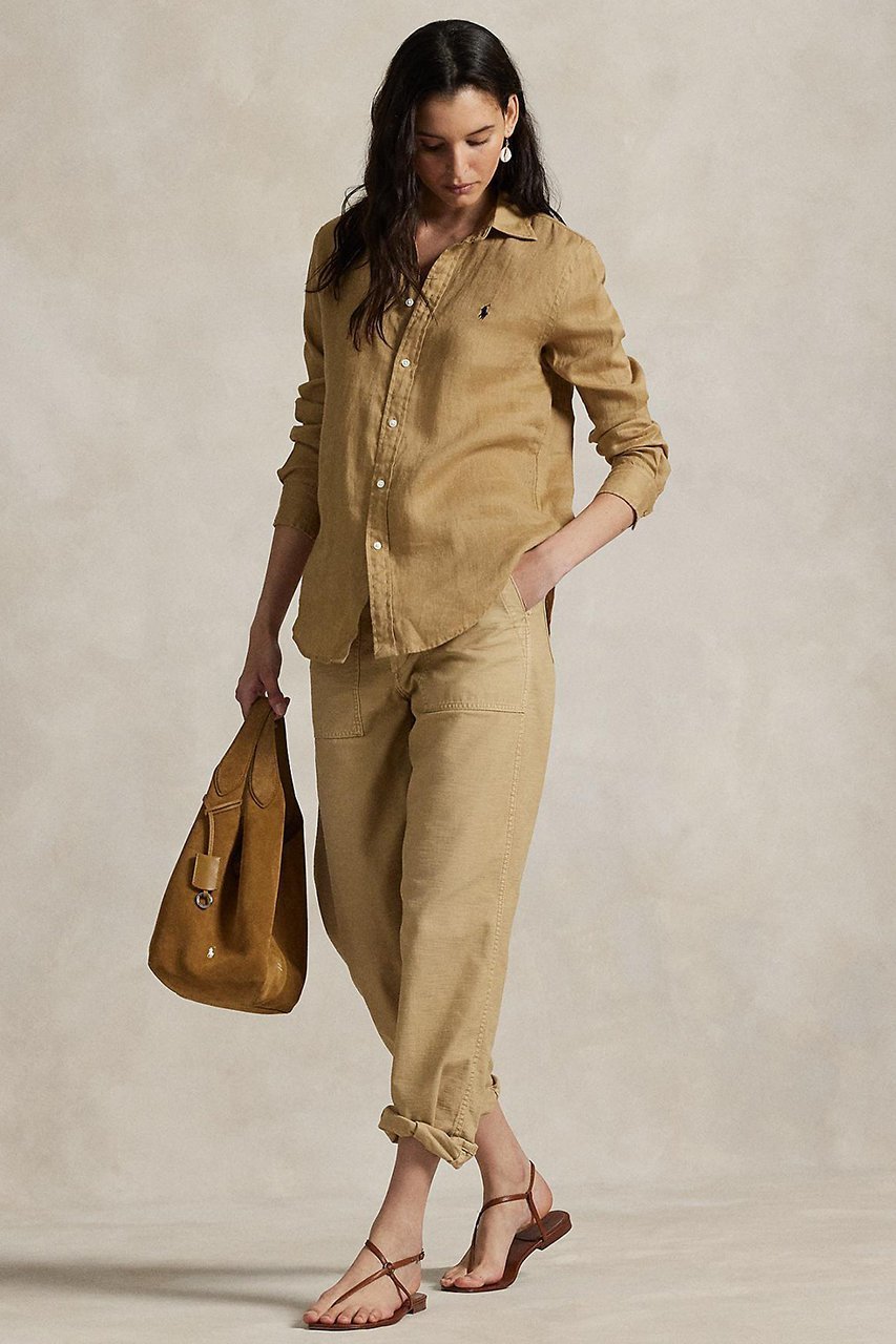 【ラルフローレン/RALPH LAUREN】の【POLO RALPH LAUREN】クラシック フィット リネン シャツ 人気、トレンドファッション・服の通販 founy(ファニー) 　ファッション　Fashion　レディースファッション　Fashion for Women　トップス・カットソー　Cut & Sew Tops　シャツ・ブラウス・オフィスカジュアル　Elegant Blouses & Button-Ups　クラシック　Classic, Timeless Style　スリーブ　Sleeve, Long Sleeve / Short Sleeve　フィット　Fit, Slim Fit　リネン　Linen, Linen Fabric　リラックス　Relax, Relaxed Fit　ロング　Long, Long-Length　エレガント 上品　Elegant　other-3|ID: prp329100004906524 ipo3291000000036737000