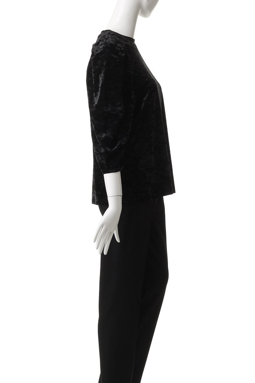 【オブラダ/Oblada】のシャーリングベロアトップス 人気、トレンドファッション・服の通販 founy(ファニー) 　ファッション　Fashion　レディースファッション　Fashion for Women　トップス・カットソー　Cut & Sew Tops　シャツ・ブラウス・オフィスカジュアル　Elegant Blouses & Button-Ups　ベロアトップス　Velour Tops / Velvet-Look Items　スリーブ　Sleeve, Long Sleeve / Short Sleeve　ベロア　Velour, Soft Velvet　ボトム　Bottoms, Lower Wear　リュクス　Luxury, Elegant, High-End, Chic　ロング　Long, Long-Length　other-3|ID: prp329100004906527 ipo3291000000036737022