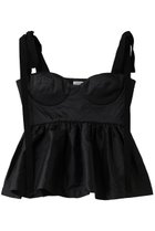 【カオス/Chaos】の【ANNA OCTOBER】フローリントップ 人気、トレンドファッション・服の通販 founy(ファニー) ファッション Fashion レディースファッション Fashion for Women トップス・カットソー Cut & Sew Tops キャミソール&ノースリーブ Camisoles & Sleeveless Tops シャツ・ブラウス・オフィスカジュアル Elegant Blouses & Button-Ups カットソー Cut and Sewn Top キャミソール Camisole, Spaghetti Strap Top デニム Denim, Jeans Material ノースリーブ Sleeveless, No-Sleeve パーティ Party, Party Style ビスチェ Bustier, Corset Top ペプラム Peplum, Flared Hem リボン Ribbon, Bow thumbnail ブラック|ID: prp329100004906528 ipo3291000000036737026