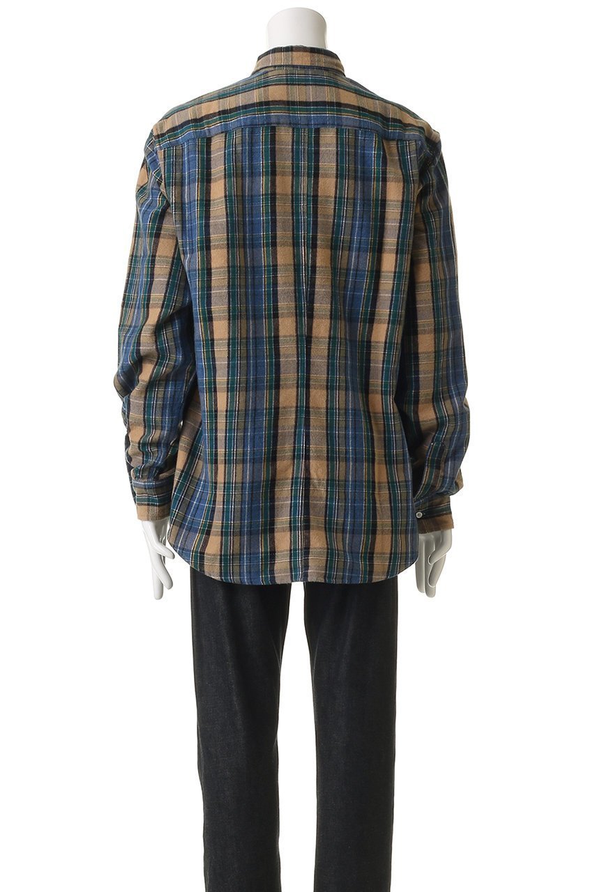 【フランク&アイリーン/Frank&Eileen / MEN】の【MEN】FINBAR イタリアンコットン ブラウンチェック シャツ 人気、トレンドファッション・服の通販 founy(ファニー) 　ファッション　Fashion　メンズファッション　Fashion for Men　スリーブ　Sleeve, Long Sleeve / Short Sleeve　チェック　Check, Plaid, Tartan　ロング　Long, Long-Length　定番　Standard, Basic Item　無地　Plain, Solid Color　羽織　Haori, Light Jacket　other-4|ID: prp329100004906545 ipo3291000000036737149