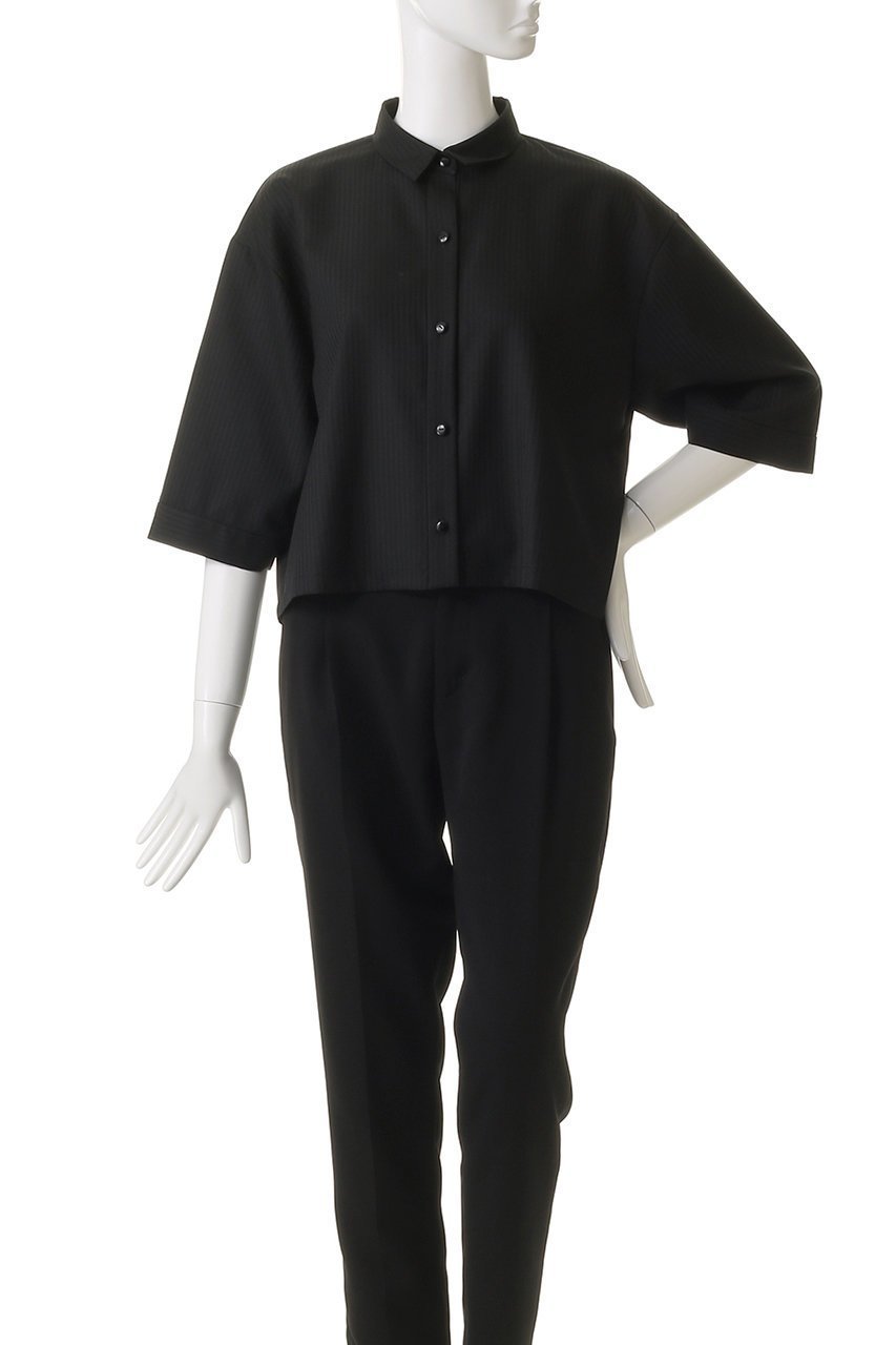 【リムアーク/RIM.ARK】のBox shirt/シャツ 人気、トレンドファッション・服の通販 founy(ファニー) 　ファッション　Fashion　レディースファッション　Fashion for Women　トップス・カットソー　Cut & Sew Tops　シャツ・ブラウス・オフィスカジュアル　Elegant Blouses & Button-Ups　ショート　Short, Short Length　ストライプ　Stripe, Striped Pattern　スリーブ　Sleeve, Long Sleeve / Short Sleeve　バランス　Balance, Style Balance　モダン　Modern, Contemporary　ロング　Long, Long-Length　エレガント 上品　Elegant　other-2|ID: prp329100004906563 ipo3291000000036737268