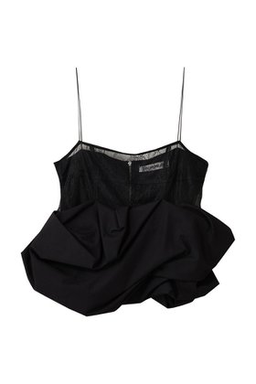 【プランク プロジェクト/PRANK PROJECT】のボリュームヘムキャミソール / Volume Hem Camisole 人気、トレンドファッション・服の通販 founy(ファニー) ファッション Fashion レディースファッション Fashion for Women トップス・カットソー Cut & Sew Tops キャミソール&ノースリーブ Camisoles & Sleeveless Tops シャツ・ブラウス・オフィスカジュアル Elegant Blouses & Button-Ups コンパクト Compact, Small Size サテン Satin, Glossy Fabric ノースリーブ Sleeveless, No-Sleeve バルーン Balloon, Balloon Silhouette フォルム Silhouette, Form ボトム Bottoms, Lower Wear マニッシュ Mannish, Boyish レース Lace, Lace Fabric エレガント 上品 Elegant |ID:prp329100004906571