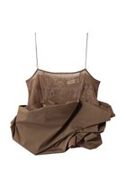 【プランク プロジェクト/PRANK PROJECT】のボリュームヘムキャミソール / Volume Hem Camisole 人気、トレンドファッション・服の通販 founy(ファニー) ファッション Fashion レディースファッション Fashion for Women トップス・カットソー Cut & Sew Tops キャミソール&ノースリーブ Camisoles & Sleeveless Tops シャツ・ブラウス・オフィスカジュアル Elegant Blouses & Button-Ups コンパクト Compact, Small Size サテン Satin, Glossy Fabric ノースリーブ Sleeveless, No-Sleeve バルーン Balloon, Balloon Silhouette フォルム Silhouette, Form ボトム Bottoms, Lower Wear マニッシュ Mannish, Boyish レース Lace, Lace Fabric エレガント 上品 Elegant thumbnail BGE(ベージュ)|ID: prp329100004906571 ipo3291000000036737322