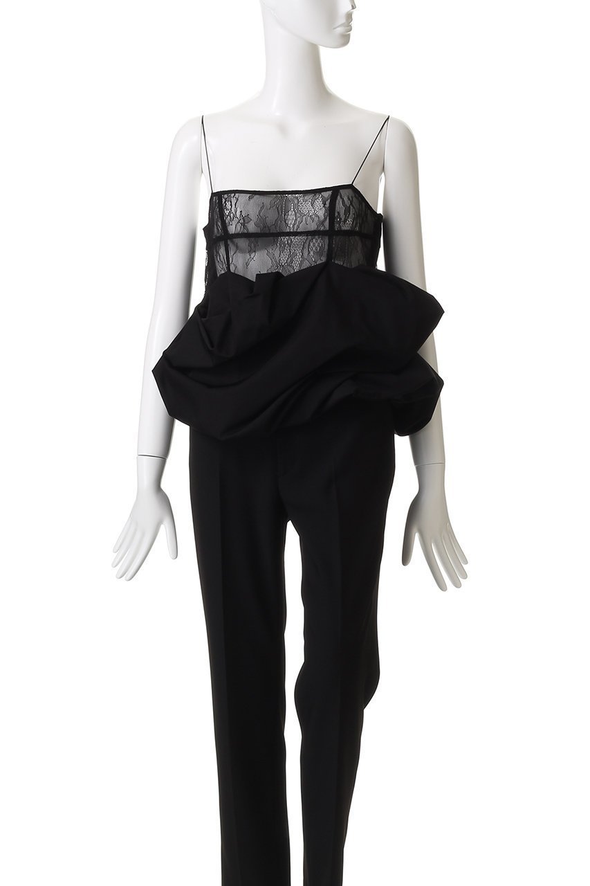 【プランク プロジェクト/PRANK PROJECT】のボリュームヘムキャミソール / Volume Hem Camisole 人気、トレンドファッション・服の通販 founy(ファニー) 　ファッション　Fashion　レディースファッション　Fashion for Women　トップス・カットソー　Cut & Sew Tops　キャミソール&ノースリーブ　Camisoles & Sleeveless Tops　シャツ・ブラウス・オフィスカジュアル　Elegant Blouses & Button-Ups　コンパクト　Compact, Small Size　サテン　Satin, Glossy Fabric　ノースリーブ　Sleeveless, No-Sleeve　バルーン　Balloon, Balloon Silhouette　フォルム　Silhouette, Form　ボトム　Bottoms, Lower Wear　マニッシュ　Mannish, Boyish　レース　Lace, Lace Fabric　エレガント 上品　Elegant　other-2|ID: prp329100004906571 ipo3291000000036737323