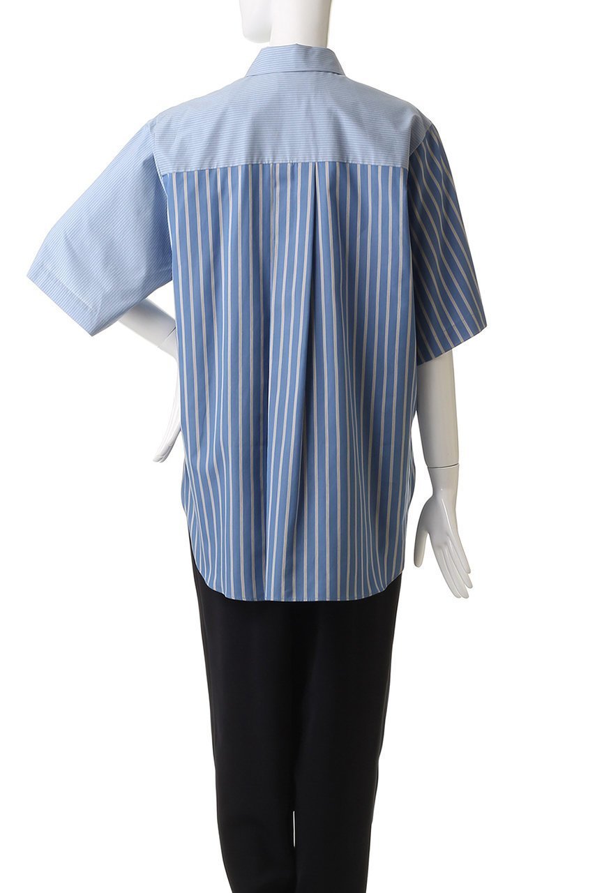 【エンフォルド/ENFOLD】のSTEP SHIRT/シャツ 人気、トレンドファッション・服の通販 founy(ファニー) 　ファッション　Fashion　レディースファッション　Fashion for Women　トップス・カットソー　Cut & Sew Tops　シャツ・ブラウス・オフィスカジュアル　Elegant Blouses & Button-Ups　ショート　Short, Short Length　スリーブ　Sleeve, Long Sleeve / Short Sleeve　ボトム　Bottoms, Lower Wear　切替　Switching, Contrast Panel　other-4|ID: prp329100004906593 ipo3291000000036737475