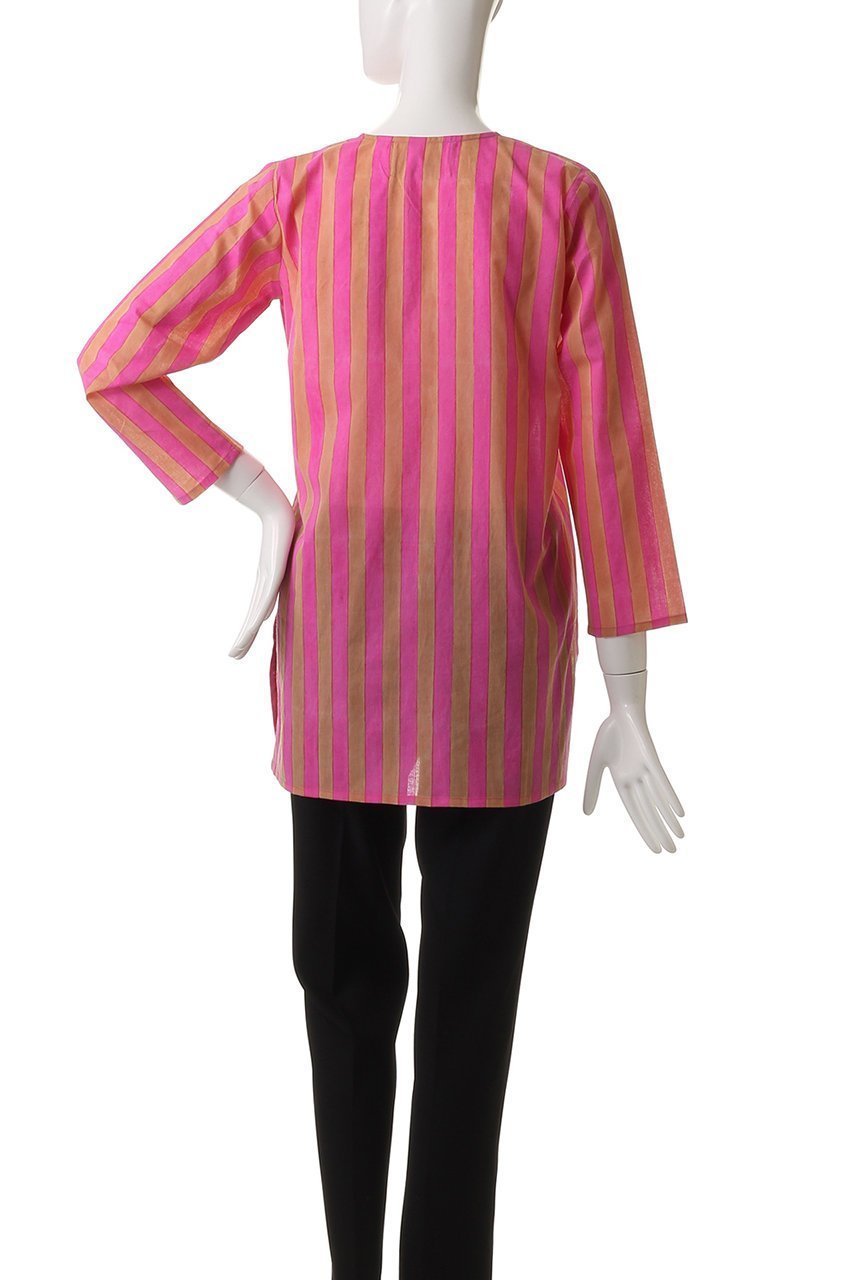 【エスゼット ブロックプリント/SZ Blockprints】のPRIMAVERA TUNIE THICK STRIPE スキッパーチュニックブラウス 人気、トレンドファッション・服の通販 founy(ファニー) 　ファッション　Fashion　レディースファッション　Fashion for Women　トップス・カットソー　Cut & Sew Tops　シャツ・ブラウス・オフィスカジュアル　Elegant Blouses & Button-Ups　スキッパー　Skipper, Open Collar　ストライプ　Stripe, Striped Pattern　スリーブ　Sleeve, Long Sleeve / Short Sleeve　チュニック　Tunic, Long Top　ロング　Long, Long-Length　other-4|ID: prp329100004906607 ipo3291000000036737578