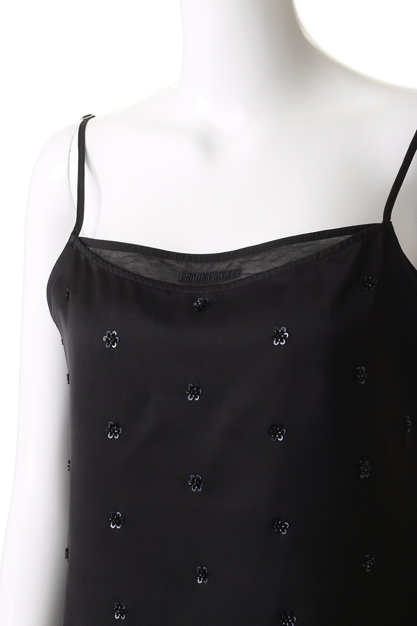 【プランク プロジェクト/PRANK PROJECT】のフラワービジューサテンビスチェ / Flower Bejeweled Satin Bustier 人気、トレンドファッション・服の通販 founy(ファニー) 　ファッション　Fashion　レディースファッション　Fashion for Women　トップス・カットソー　Cut & Sew Tops　キャミソール&ノースリーブ　Camisoles & Sleeveless Tops　シャツ・ブラウス・オフィスカジュアル　Elegant Blouses & Button-Ups　ビスチェ　Bustiers & Corset Tops / Layered Bustier Style　キャミソール　Camisole, Spaghetti Strap Top　サテン　Satin, Glossy Fabric　シアー　Sheer, See-Through　シンプル　Simple, Minimal　セットアップ　Set-Up, Coordinated Outfit　ノースリーブ　Sleeveless, No-Sleeve　パーティ　Party, Party Style　フラワー　Flower, Floral　モチーフ　Motif, Design Theme　リゾート　Resort, Vacation Style　ワッシャー　Washer, Crinkled Finish　無地　Plain, Solid Color　other-5|ID: prp329100004906640 ipo3291000000036737842