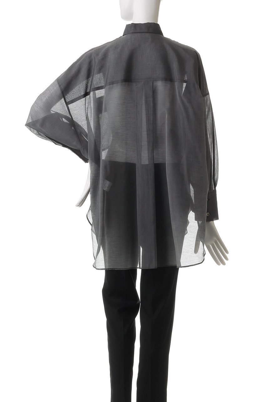 【サクラ/SACRA】のプレミアムシルクコットンシャツ 人気、トレンドファッション・服の通販 founy(ファニー) 　ファッション　Fashion　レディースファッション　Fashion for Women　トップス・カットソー　Cut & Sew Tops　シャツ・ブラウス・オフィスカジュアル　Elegant Blouses & Button-Ups　イタリア　Italy　シアー　Sheer, See-Through　シルク　Silk, 100% Silk　スリーブ　Sleeve, Long Sleeve / Short Sleeve　フォルム　Silhouette, Form　ポケット　Pocket, Pocket Detail　ミリタリー　Military, Army Style　ロング　Long, Long-Length　other-4|ID: prp329100004906651 ipo3291000000036737951